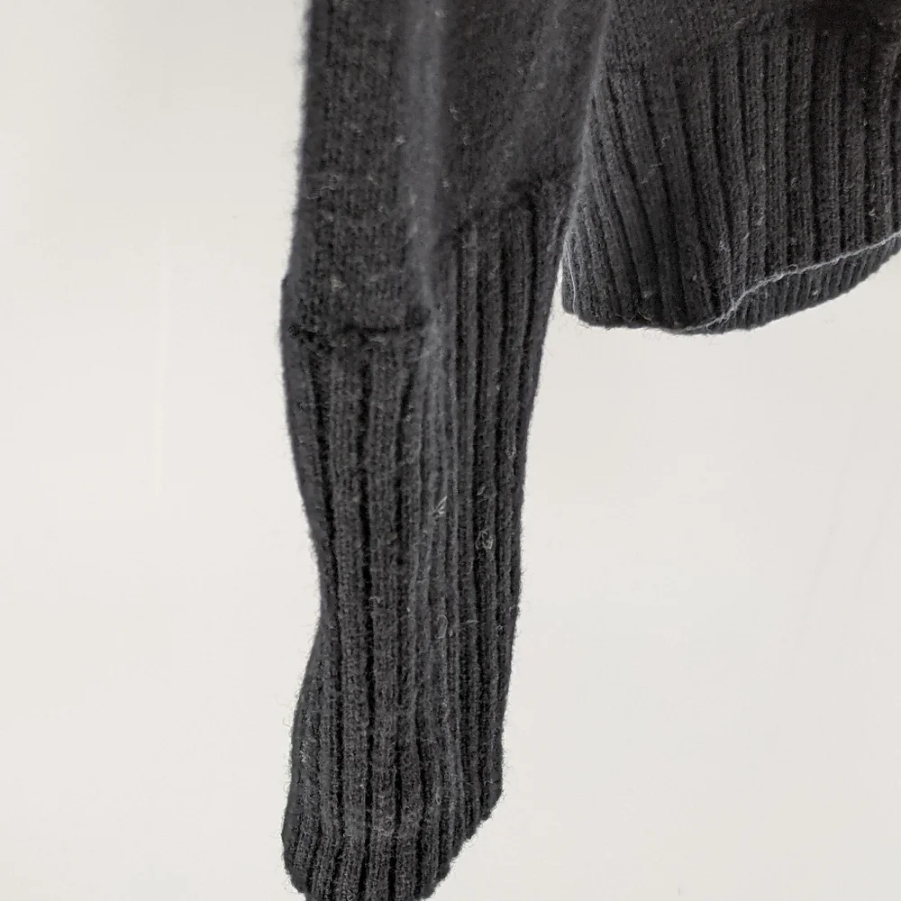 Athleta Wool Blend Knit Pullover Brindle Sweater Marled Long Sleeve Thumb Holes - Picture 8 of 14
